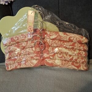 Paisley Padded Hangers - Pink, Green and Cream New In Package